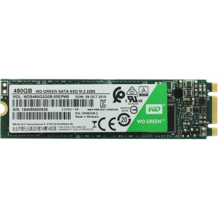 SSD накопитель Western Digital Green 480 ГБ (WDS480G3G0B)