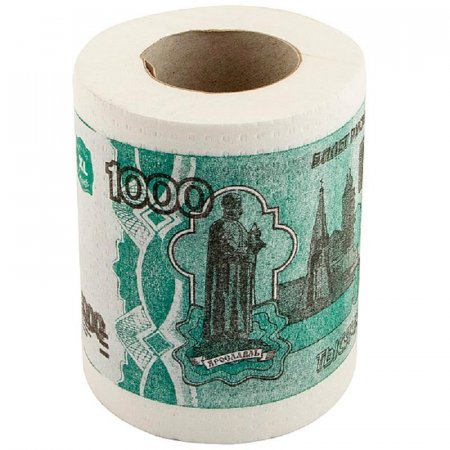 Сувенирная бумага туалетная 1000 рублей