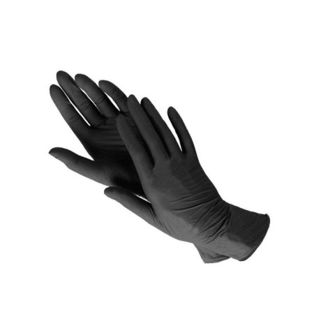 Перчатки медицинские смотровые нитриловые Foxy-Gloves нестерильные  неопудренные размер XL (9-10) черные (100 штук в упаковке)