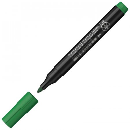 Маркер перманентный Schneider Maxx 160 зеленый (толщина линии 1-3 мм) круглый наконечник