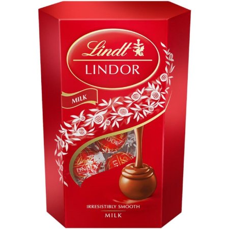 Конфеты LINDOR с молочной начинкой пралине 200 г