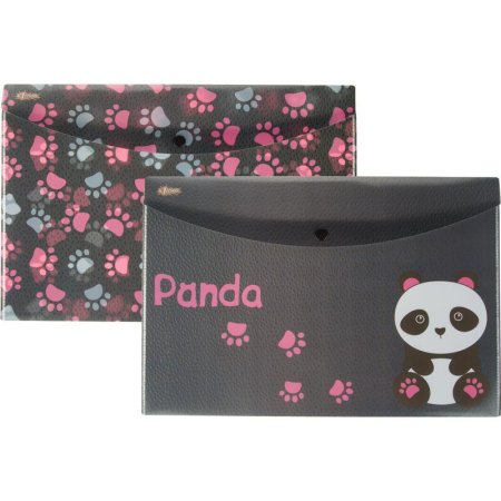 Папка-конверт на кнопке №1 School Panda А4 (2 штуки в упаковке)