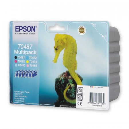 Набор картриджей Epson T0487 C13T04874010 6 цветов (CMYKLcLm)