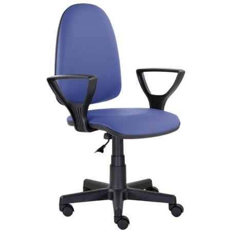 Кресло офисное Prestige O синее (искусственная кожа, пластик)