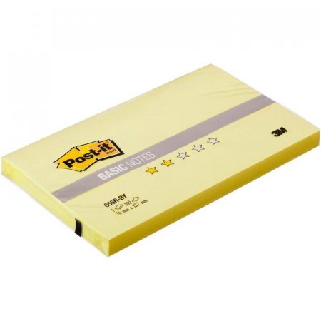 Стикеры Post-it 76x127 мм желтые пастельные 100 листов