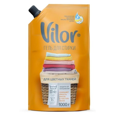 Жидкость для стирки Vilor для цветных тканей 1 л