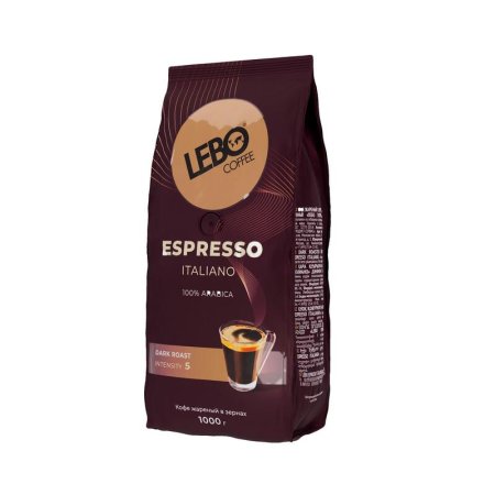 Кофе в зернах Lebo Espresso Italiano арабика 1 кг