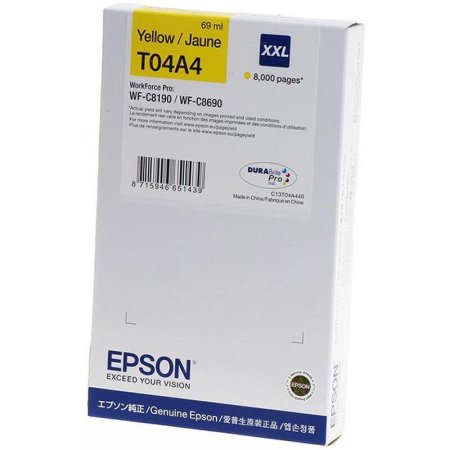 Картридж струйный Epson T04A C13T04A440 желтый оригинальный повышенной  емкости