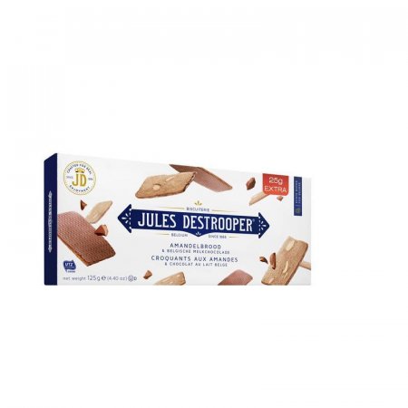 Печенье сдобное Jules Destrooper Amandelbrood & Belgische  Melkchocolade 125 г