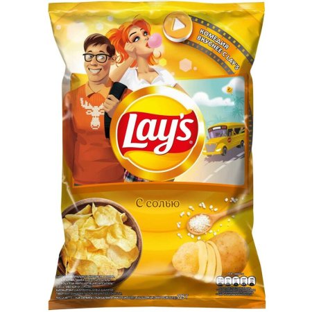 Чипсы Lays с солью 225 г