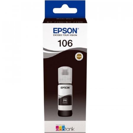 Контейнер с чернилами Epson 106 T00R1 C13T00R140 черный оригинальный