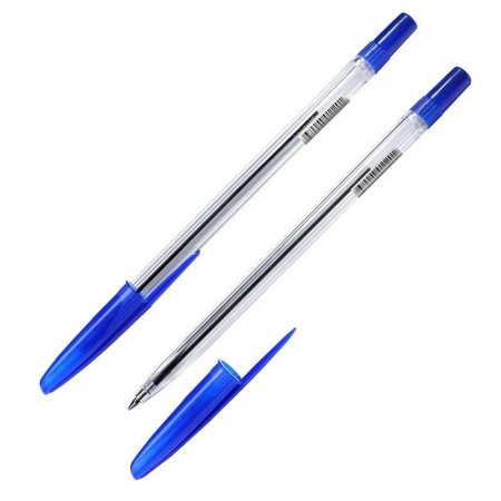 Ручка шариковая неавтоматическая Стамм 111 синяя (толщина линии 0.7 мм)