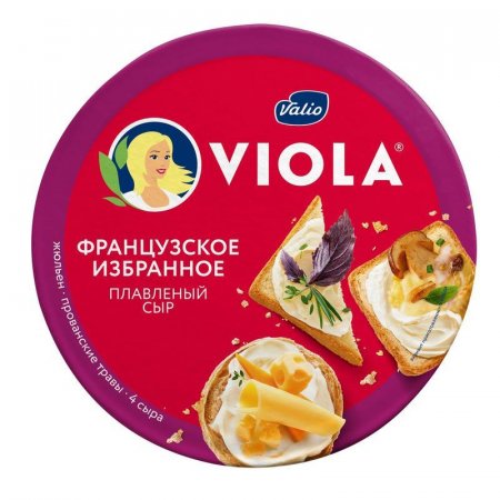 Сыр плавленый Viola Французское избранное порционный ассорти 45% 8 порций 130 г