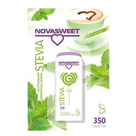 Сахарозаменитель Novasweet Стевия 21 г (350 таблеток)