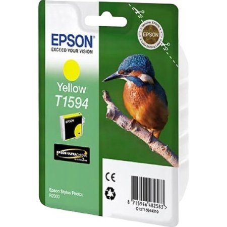 Картридж струйный Epson T1594 C13T15944010 желтый оригинальный