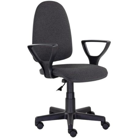 Кресло офисное Prestige O серое (ткань, пластик)