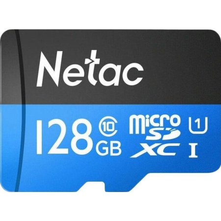 Карта памяти 128 ГБ microSDXC Netac P500 Standard UHS-I U1  (NT02P500STN-128G-R)