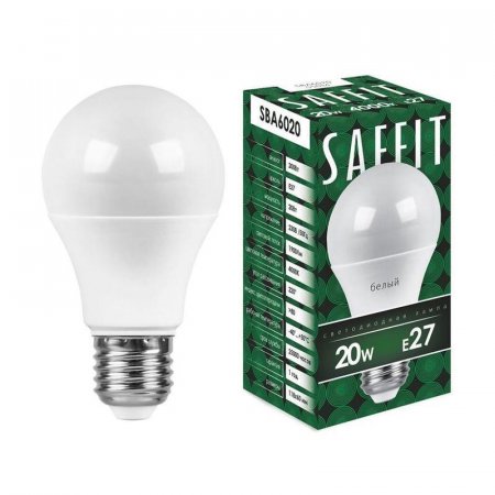 Лампа светодиодная Saffit 20 Вт E27 4000 К нейтральный белый свет