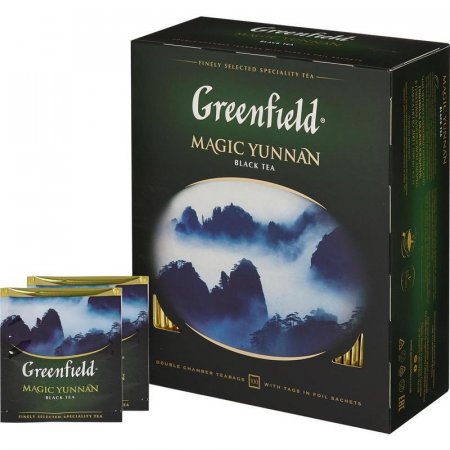 Чай Greenfield Magic Yunnan черный 100 пакетиков