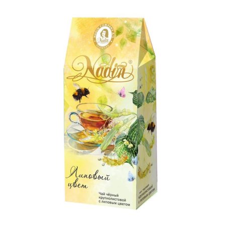 Чай подарочный Nadin Липовый цвет листовой черный липа 50 г