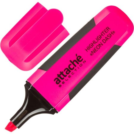 Текстовыделитель Attache Selection Neon Dash розовый (толщина линии 1-5  мм)