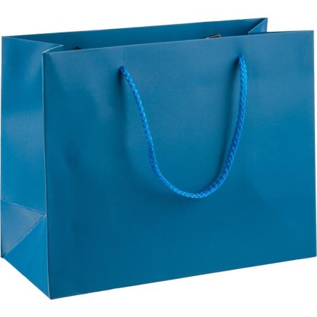 Пакет подарочный синий (18x23x10 см)
