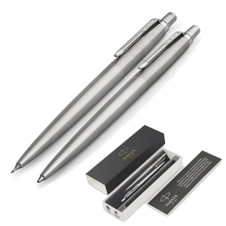 Набор письменных принадлежностей Parker Jotter Stainless Steel CT (шариковая ручка, карандаш)