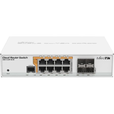 Коммутатор MikroTik CRS112-8P-4S-IN