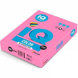 Бумага цветная IQ Color (А4, 80 г/кв.м, NEOPI-розовый неон, 500 листов)