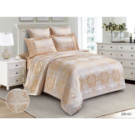 Постельное белье Cleo Satin Jacquard 41/208-SG (семейное, жаккард)