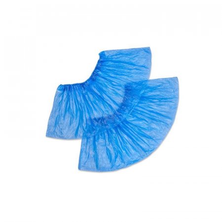 Бахилы одноразовые полиэтиленовые гладкие Стандарт АРТ 25 2,1 г голубые  (50 пар в упаковке)