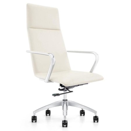 Кресло для руководителя Easy Chair 593 TPU бежевое (искусственная кожа, металл)