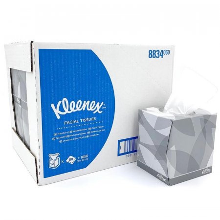 Салфетки косметические Kimberly Clark 8834 Kleenex 2-слойные (12 упаковок по 88 штук)