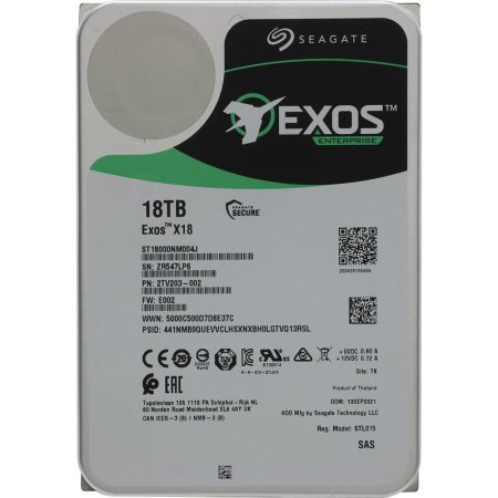 Жесткий диск Seagate Exos X18 18 ТБ (ST18000NM004J)