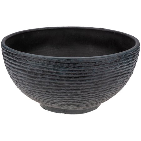 Кашпо Polistone bowl графит (40.5х20 см)