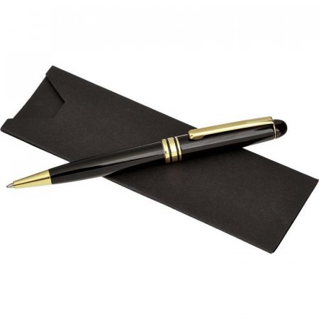 Ручка шариковая VERDIE Ve-100 Luxe, корп. черн, син. черн, карт. футляр