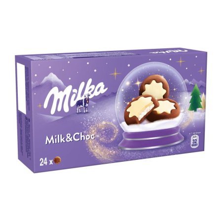 Печенье Milka Milk and Choc White с молочной начинкой 150 г