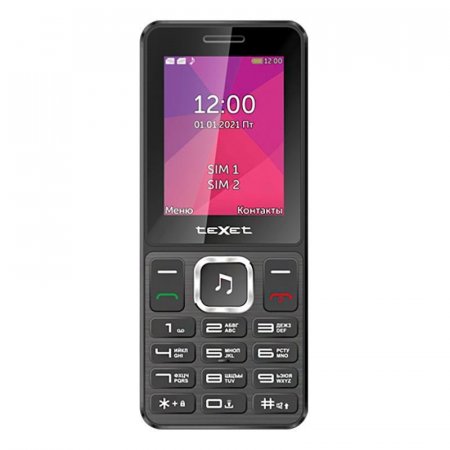 Мобильный телефон teXet TM-301 черный