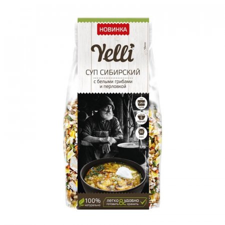 Суп Yelli Сибирский с белыми грибами и перловкой 125 г