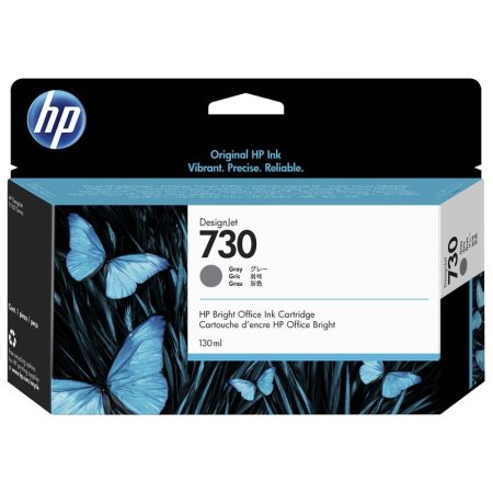 Картридж струйный HP 730 P2V66A серый оригинальный