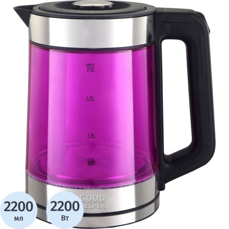 Чайник электрический Goodhelper KPG-2201 розовый Чайник электрический Goodhelper KPG-2201 розовый
