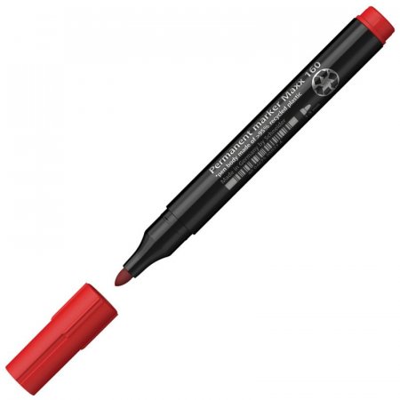 Маркер перманентный Schneider Maxx 160 красный (толщина линии 1-3 мм) круглый наконечник