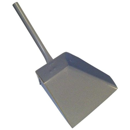 Совок для мусора металл окрашенный с металлической ручкой цвет в  ассортименте  (ширина 19 см, ручка 17 см)