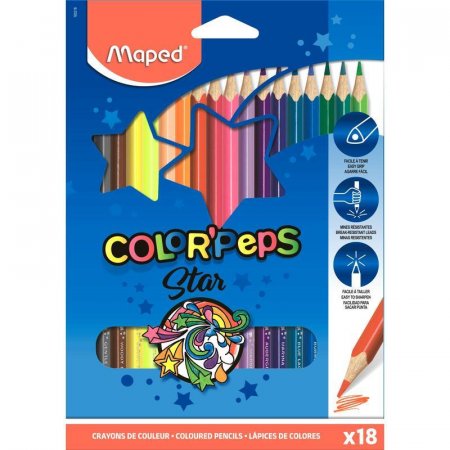 Карандаши цветные Maped COLOR'PEPS 18 цв.