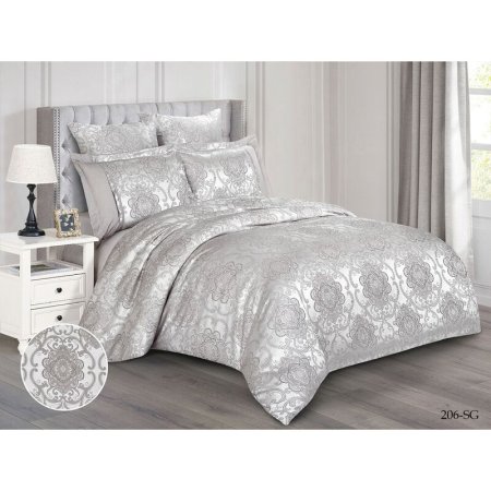 Постельное белье Cleo Satin Jacquard 41/206-SG (семейное, жаккард)