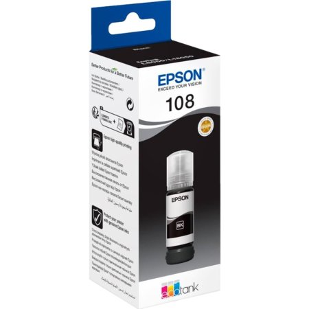 Чернила Epson 108 C13T09C14A черные оригинальные