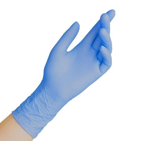 Перчатки медицинские смотровые нитриловые Safe and Care ZN 308  нестерильные неопудренные размер S (6.5-7) голубые (200 штук в упаковке)