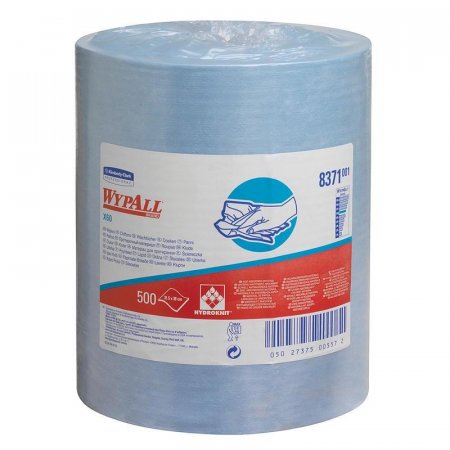 Нетканый протирочный материал KIMBERLY-CLARK Wypall x60 8371 голубой  (500 листов в упаковке)