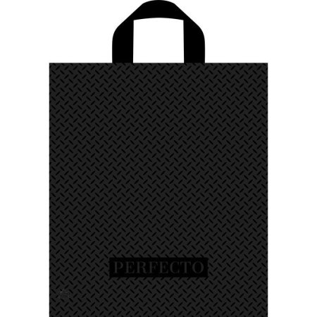 Пакет полиэтиленовый Перфекто Миллет черный с петлевой ручкой 31х35 см  (25 штук в упаковке)