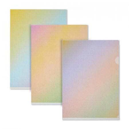 Папка-уголок Attache Selection Rainbow А4 пластиковая 180 мкм цвет  ассорти (3 штуки в упаковке)